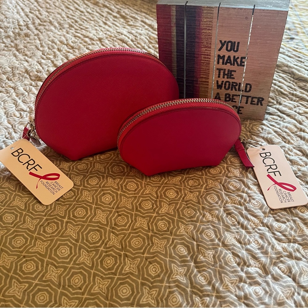 Breast‎ Cancer Research Foundation necessities bag set, Hot Pink